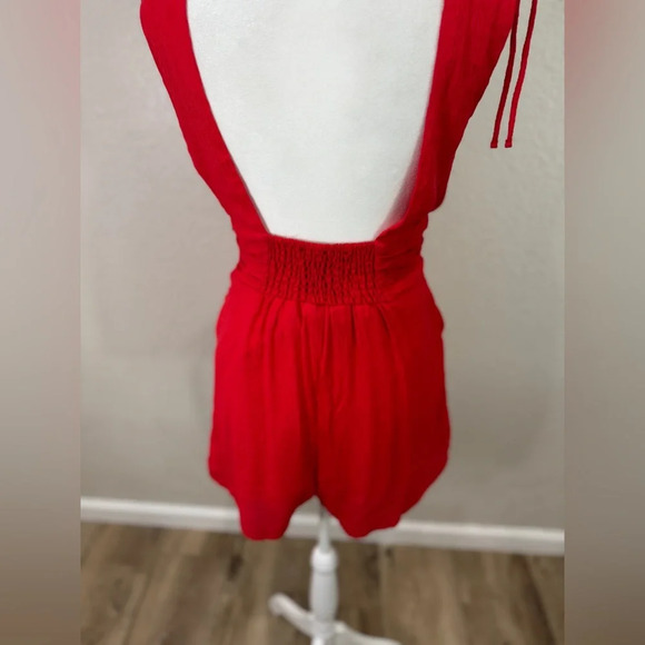 NWOT ONE CLOTHING juniors red cute romper - Picture 7 of 12